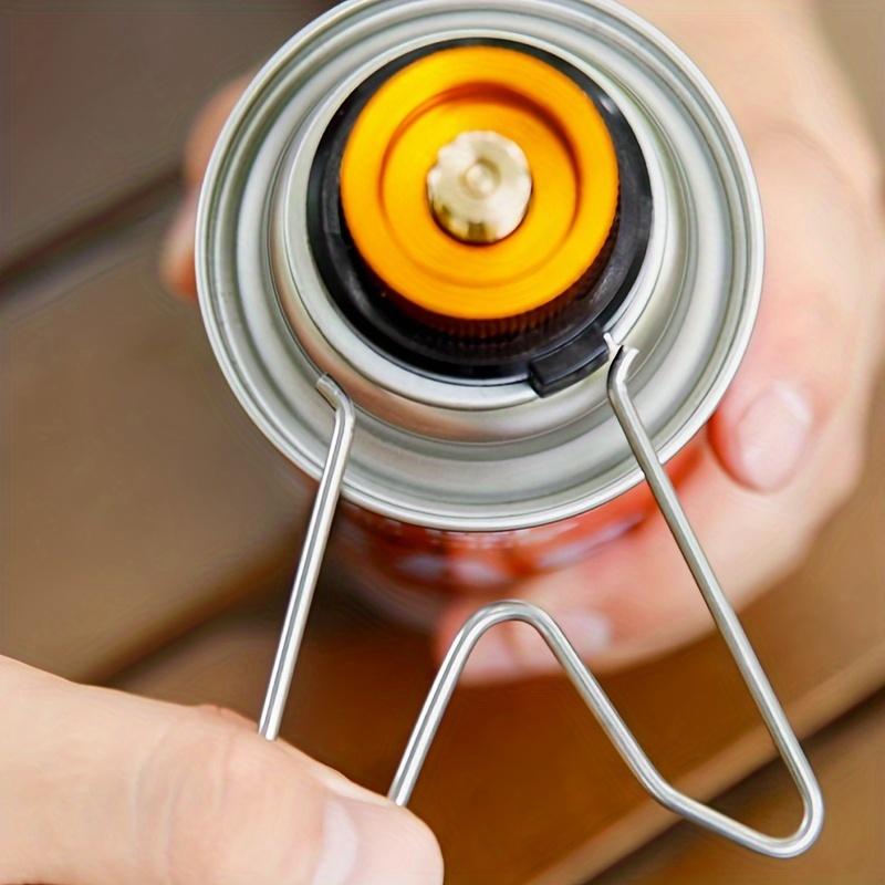 1/3pcs Outdoor Camping Card Stove Gas Cylinder Holder - Portable Long Gas Cylinder Anti-Roll Support Stand Anti-Leakage