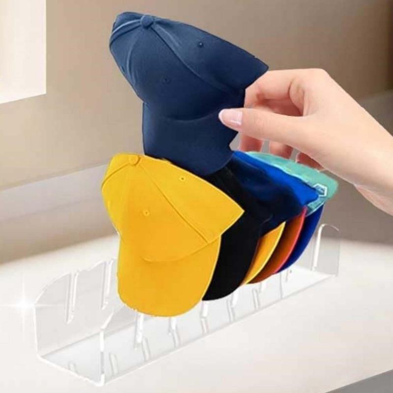 Uchwyt na czapki bejsbolowe Akrylowe organizery na kapelusze Stojak ekspozycyjny na kapelusze do sypialni, garderoby, Stojak do przechowywania kapeluszy o dużej pojemności, Dekoracje