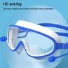 Swimming Goggles Silicone Swim Glasses Big Frame with Earplugs Men Women Professional HD Anti-fog Eyewear Swimming Accessories