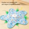 Cat Toys Interactive Hide and Seek Cat Toy with Mouse Squeaky Motion Activated Moving Concealed Feathers Kitten Teaser Toy