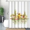 Fairy Tale Village Shower Curtain - Pastoral Life Design, Polyester, 12 Hooks, Bath & Wall Decor