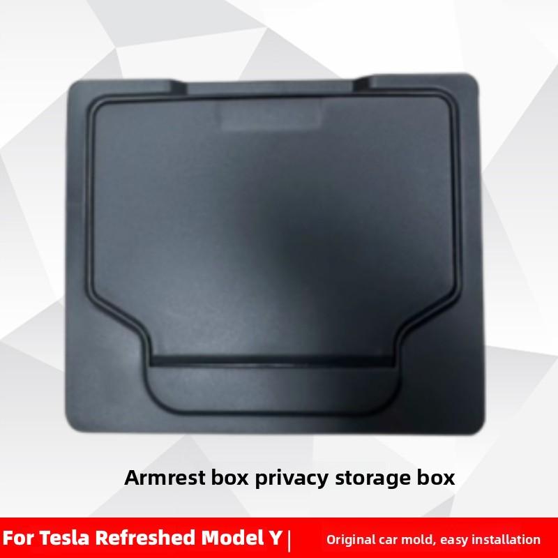 For Tesla Model 3 Y Model 3 Highland Model Y Juniper 2017~2026 Car Console Organizer Tray Armrest Hidden Storage Box Accessories