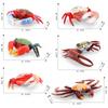 Vividly Colored Pvc Crab Model Featuring Realistic Design Perfect For Collectors And Decor Home