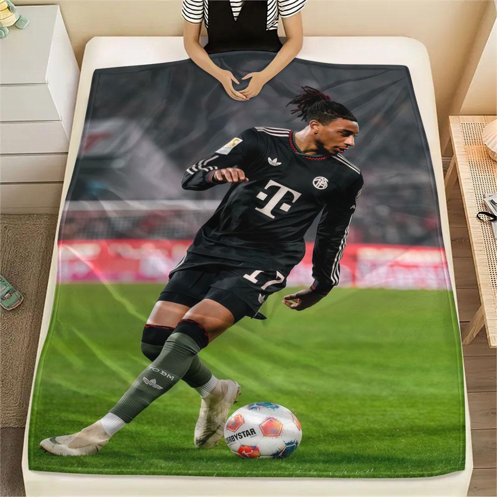 Michael Olise Printed Flannel Blanket, Soft Throw for Bedroom Sofa, Washable,soccer Fan Merchandise, Great Gift.