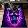 1PC Custom Name Electric Skull Artwork Theme Floor Mat Ideal for Living Room, Game Rooms, Office, Bedroom,Floor Mat Playful Design167