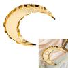 Gold Storage Tray Display Metal Pallet Creative Moon Design Handmade Crafts Fruit Cake Snack Plate Decorative Festival Supplies