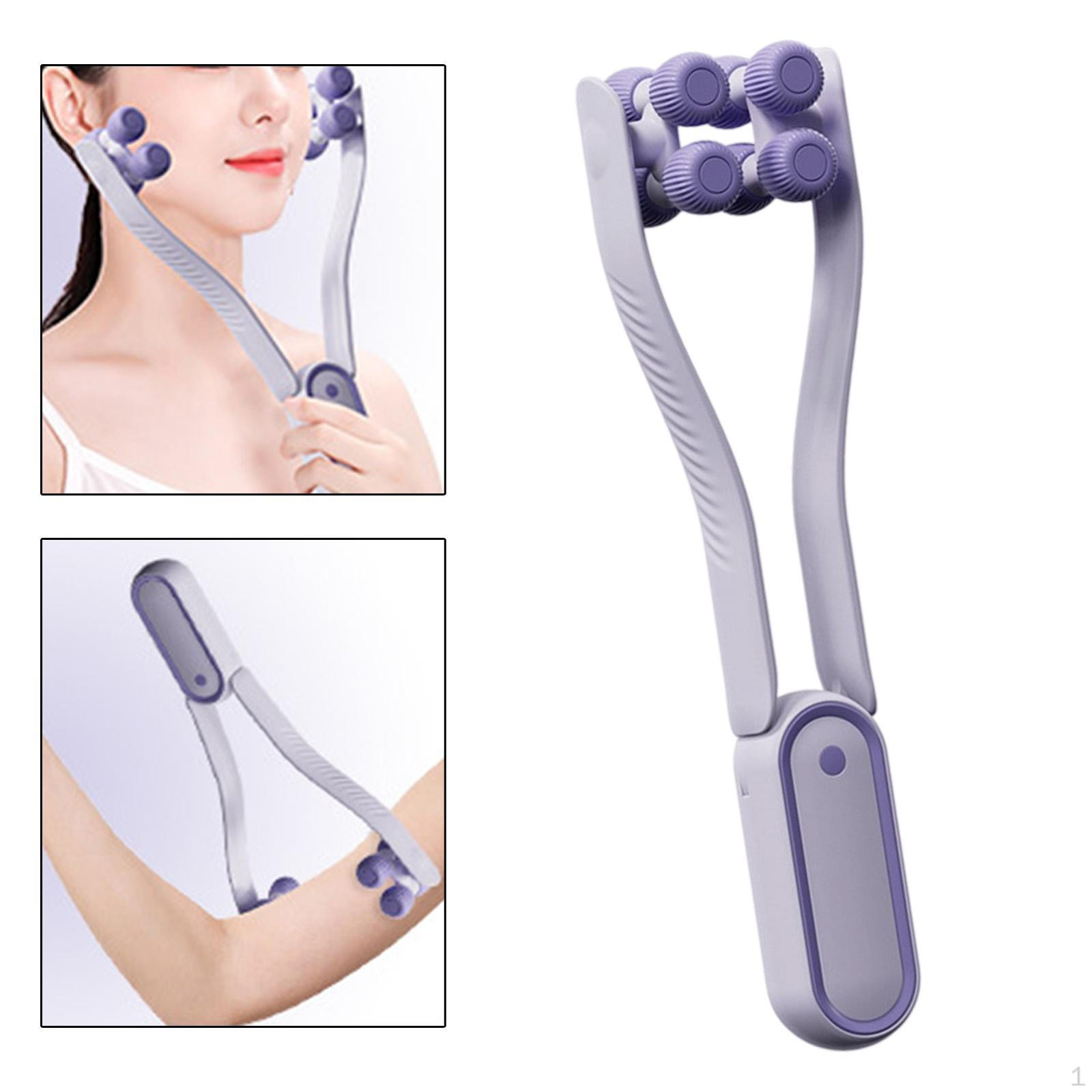

V-образный роликовый массажер, лифтинговое устройство, средство для подтяжки лица, портативный инструмент для красоты для салона фиолетовый
