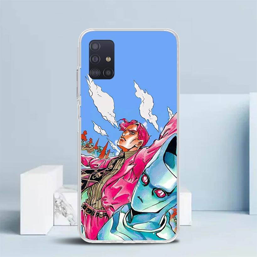 JoJo Kira Yoshikage Killer Queen Soft Cover for Samsung Galaxy A12 A22 A32 A52 A72 A02S Phone Case Note 20 Ultra 10 S10 Plus A51