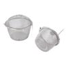 2pcs Mesh Tea   Stainless Steel Tea Strainer with   Hook Chain for Spice Soup Tea Herbs