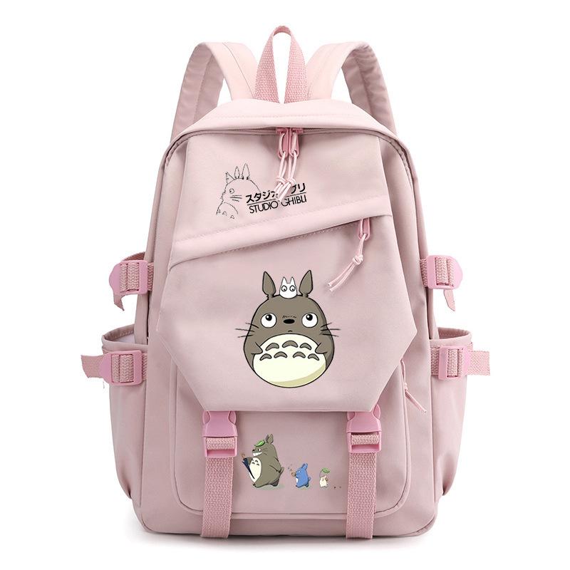 Totoro Dorado cute cartoon peripheral children's school bag spine care primary and secondary school backpack