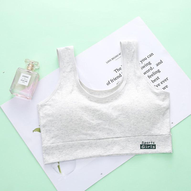 Girls' Cotton Training Bra for Teens: Padded, Wire-Free, Comfortable Vest