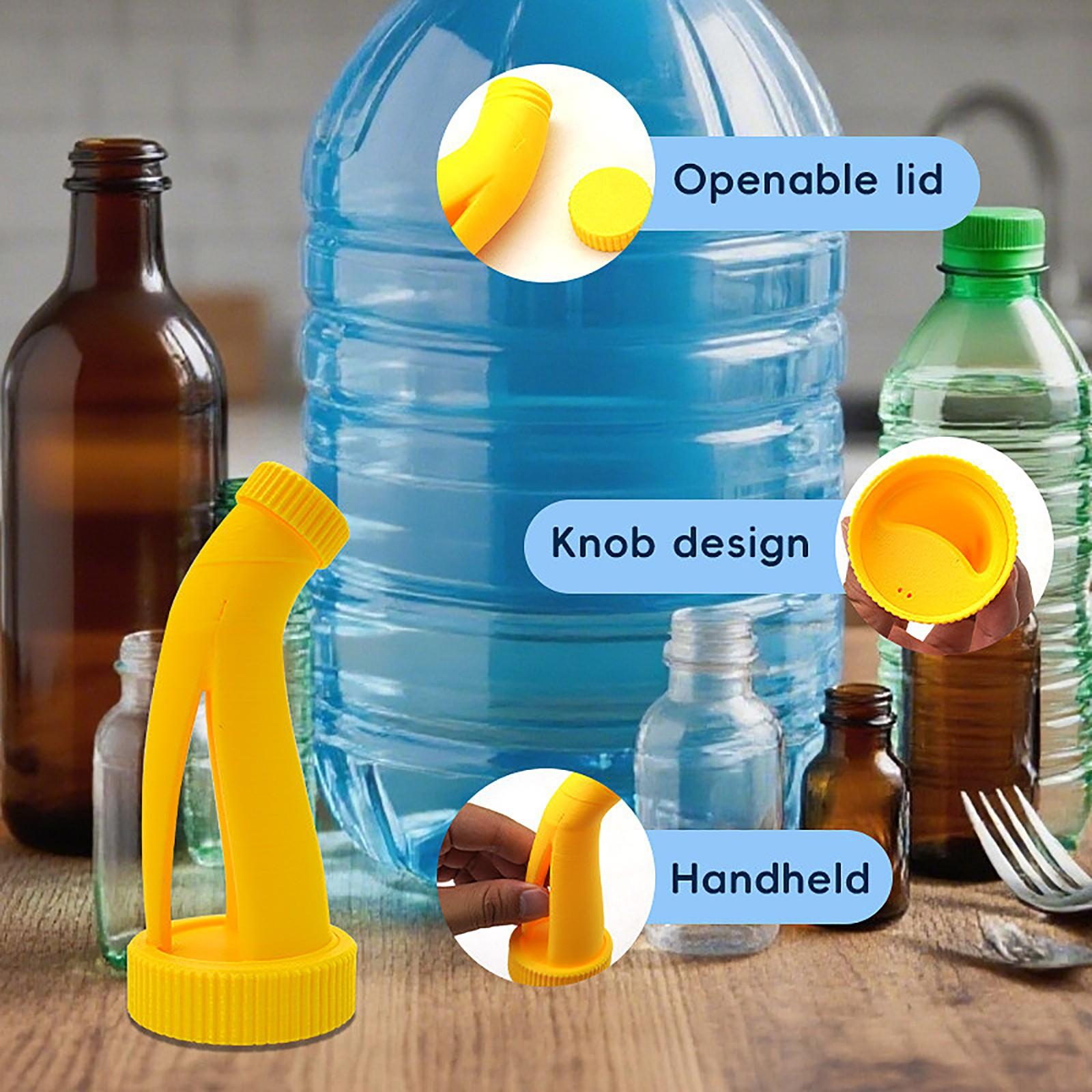 

3D-печатная вентилируемая воронка для масла с носиком для автомобиля – Многоцелевой инструмент для заливки топлива и моторного масла с насадкой-канистрой One Size жёлтый