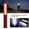 Outdoor Portable LED COB Magnetic Flashlight Emergency Work Lamp USB Charging White Red Light(white light red light )