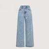 Pantaloni da Donna Taglia Grande Jeans Elasticizzati Larghi Pantaloni Semi-Elastici