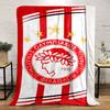 Couverture avec logo de l'équipe Olympiacos FC, impression, douce et confortable, parfaite pour le salon, le lit, le canapé ou une sieste, cadeau