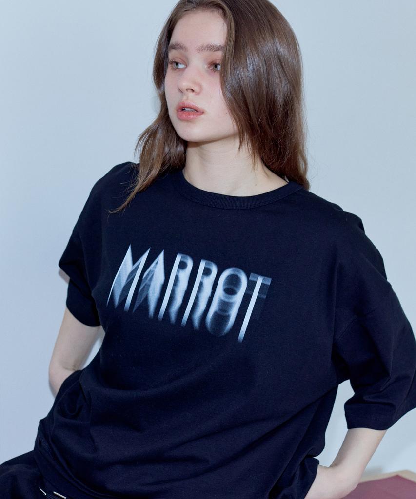 MARROT Spray Oversized T-Shirt_Black