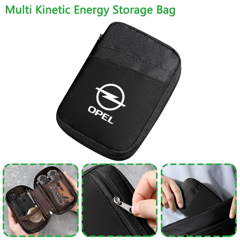 Cavo Dati Caricabatterie Portatile Organizer per Hard Disk Borsa Portaoggetti Per Opel Astra H G J Insignia Mokka Zafira Corsa Vectra B C D