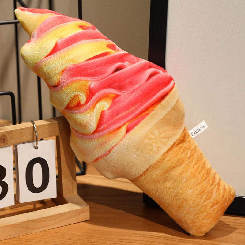 TreasuringU 20/35/50cm Colorful Ice Cream Plush Toys Pillow Stuffed Food Summer Snack Dolls Girlfriend Birthday Gifts