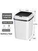 Bin 13L Bathroom Touch In The Toilet Garbage Bucket Waste Bins Dustbin Smart Trash Can Kitchen