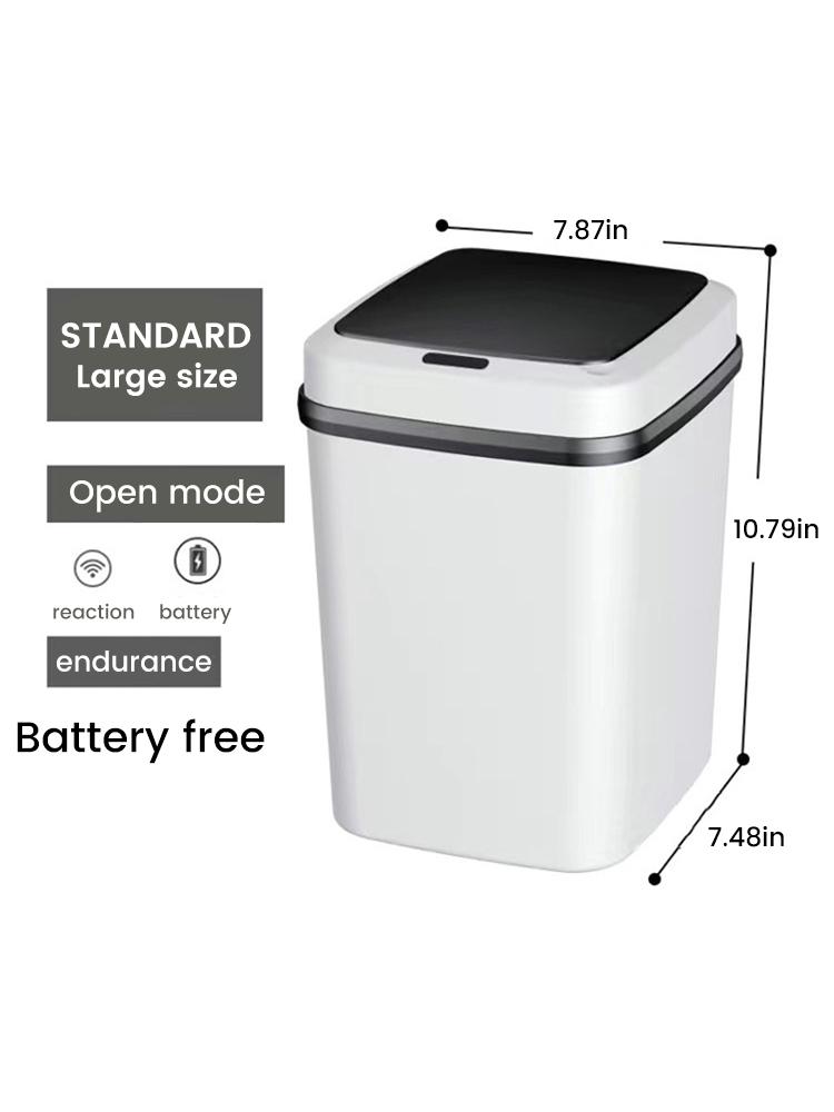 Bin 13L Bathroom Touch In The Toilet Garbage Bucket Waste Bins Dustbin Smart Trash Can Kitchen