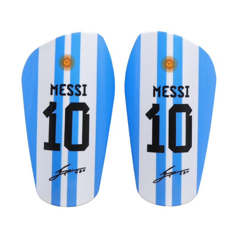 Mini Master Parastinchi Professionali da Calcio - Cristiano Ronaldo No. 7 & Messi No. 10 Protezioni per Polpacci
