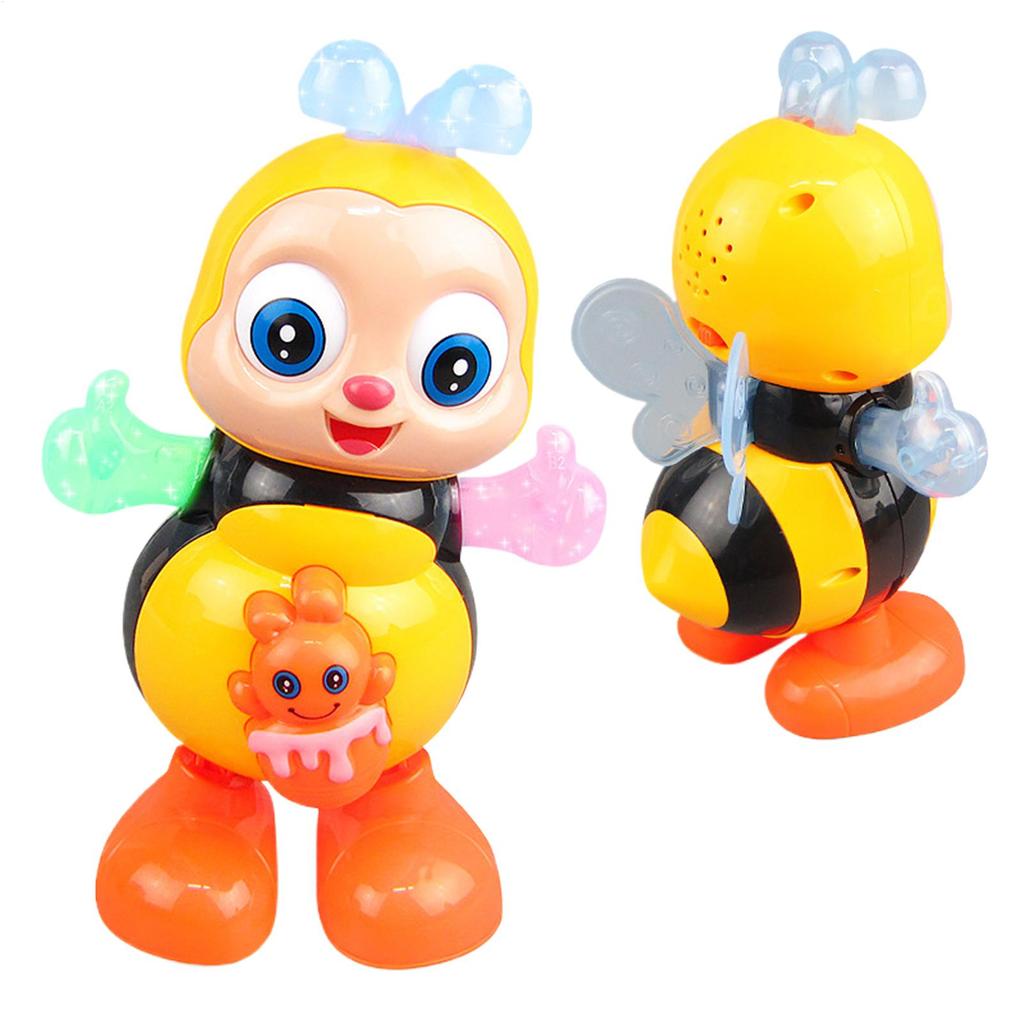 Dancing Bee Toy Electric Baby Dancing Toy With Lights & Music Educational Sensory Fun Singing Toy For Kids Birthday Christmas