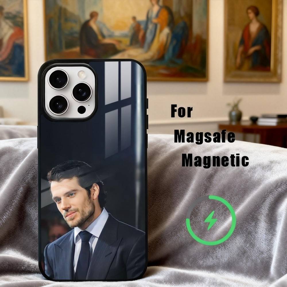 H-Henry well-groomed C-Cavill Phone Case For iPhone17,16,15,14,13,12,11 Plus,Pro Max Magnetic For Magsafe Wireless Charging