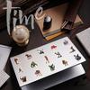 100/50PCS AI Abstract Brainrot Abstract Stickers Fun Tung Tung Sahur Italian Brainrot Graffiti Decals DIY Scrapbook Laptop Bike