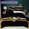 Pittsburgh Penguins Pattern Bedding,Quilt Set Quilt Cover Pillowcase Home Birthday Gift(1 * duvet cover + 2 * pillowcase, without core)_lx