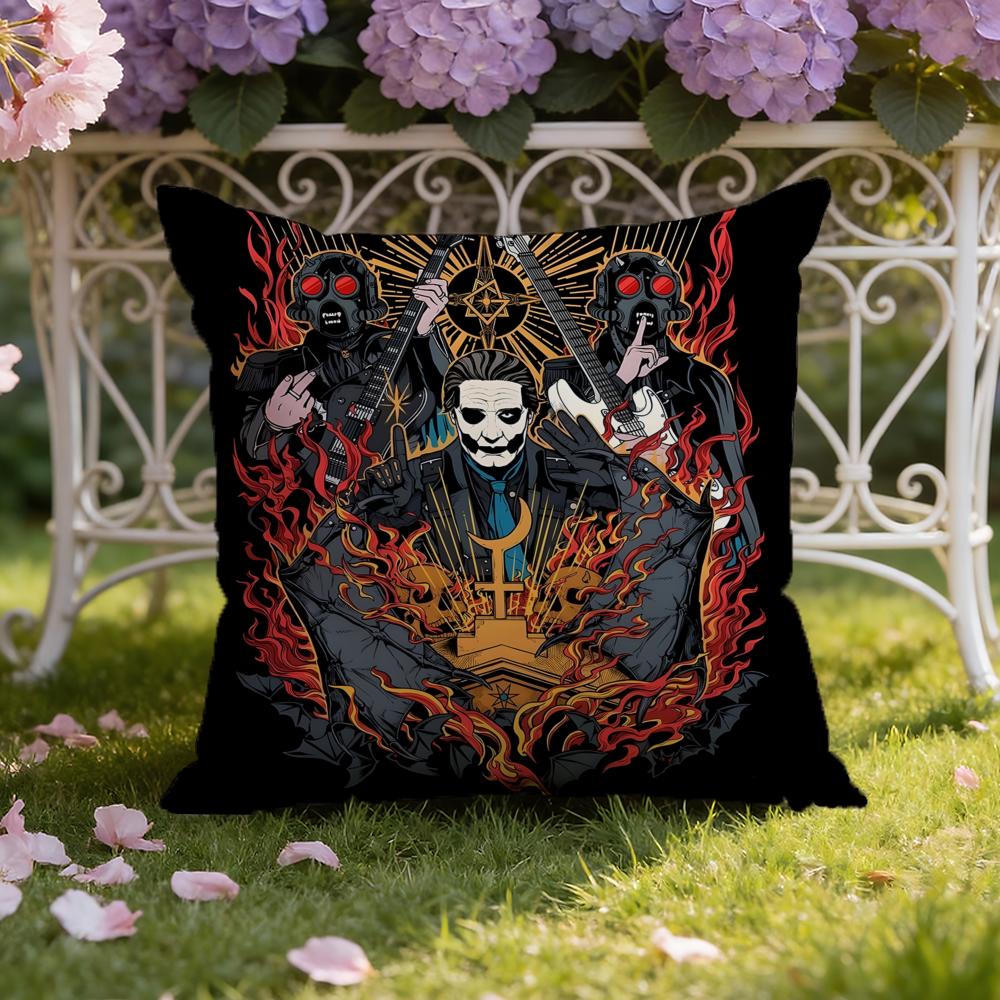 Band G-Ghost Cushion Cover Home & Car Dual-Scene Pillow Cover: Reversible for Premium Comfort