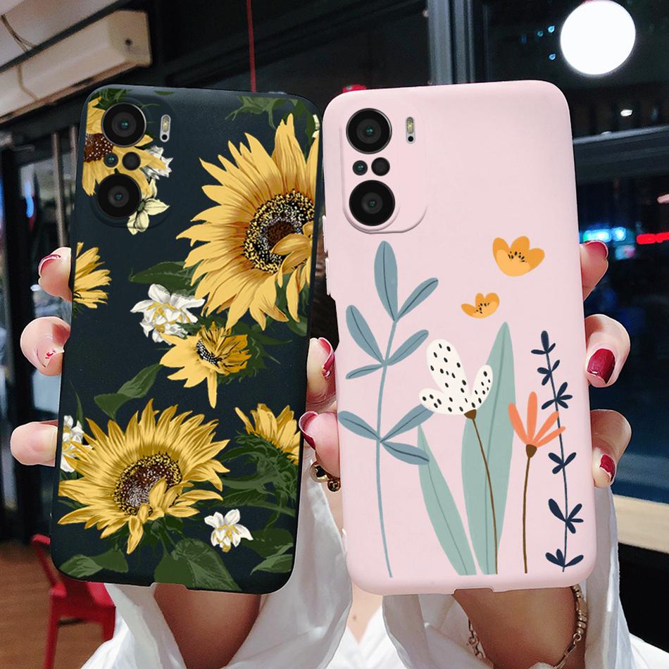 For Xiaomi POCO F3 Case Soft Back Cover Fashion Rainbow Love Heart Silicone Phone Protector Case For Xiaomi mi POCO F3 F 3 Funda