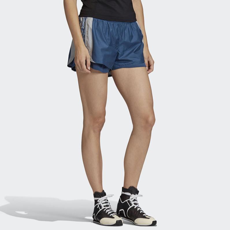 Adidas Comfortable Elastic Running Sports Shorts Women Shorts Blue White FK9700