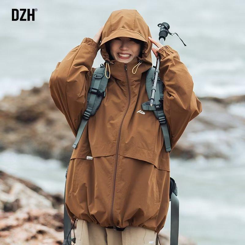 Kurtki z kapturem Męska kurtka wiatrówka Hip Hop Solid Color Outdoor Sports Płaszcze z kapturem Męska odzież wierzchnia Odzież Top