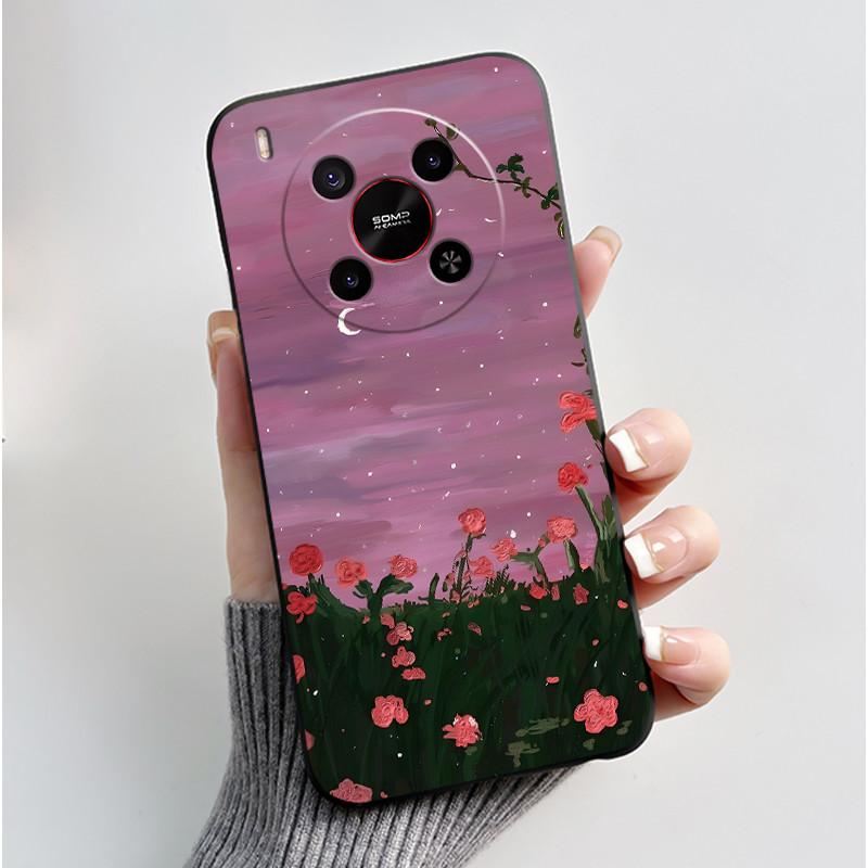 Cute Cartoon Case For ZTE Blade V70 MAX / ZTE Nubia V70 Max Printing Shell Protective Cover Soft Silicone Black Casing