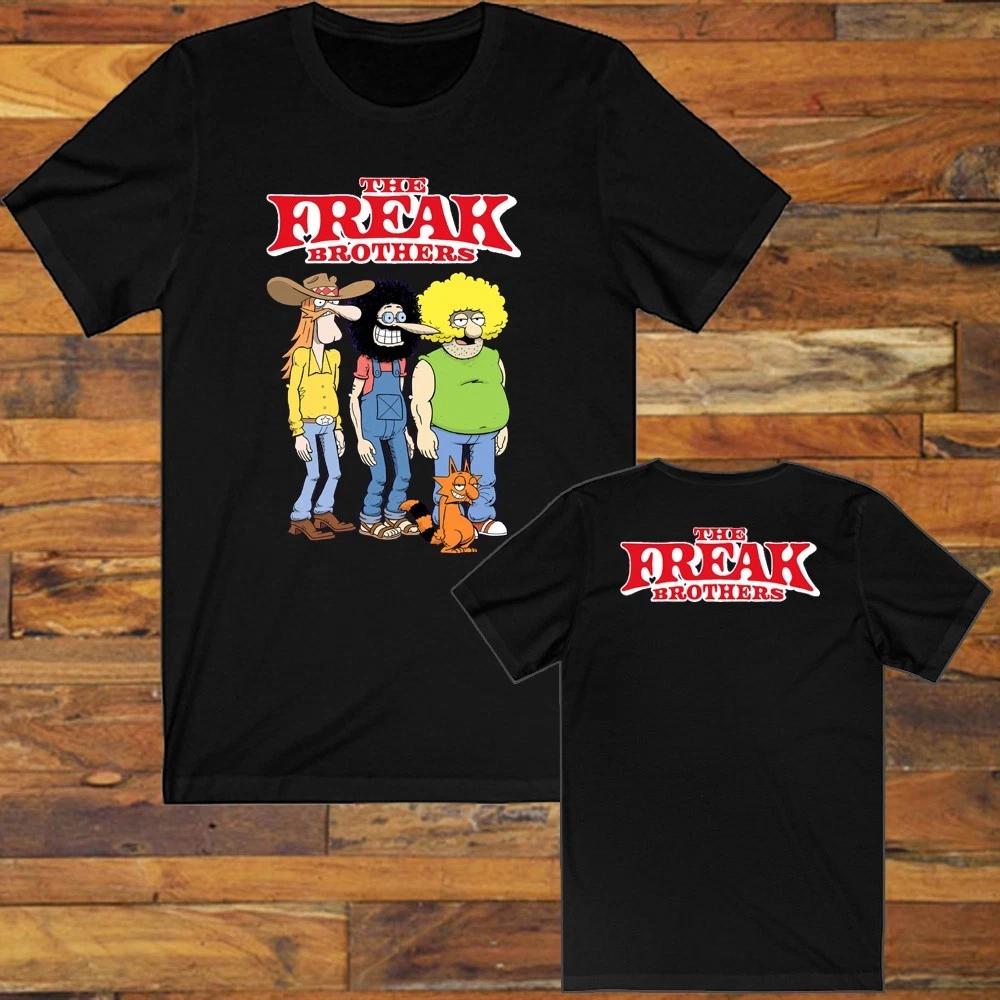 The Fabulous Furry Freak Brothers Men s Black S-5XL XXXXL