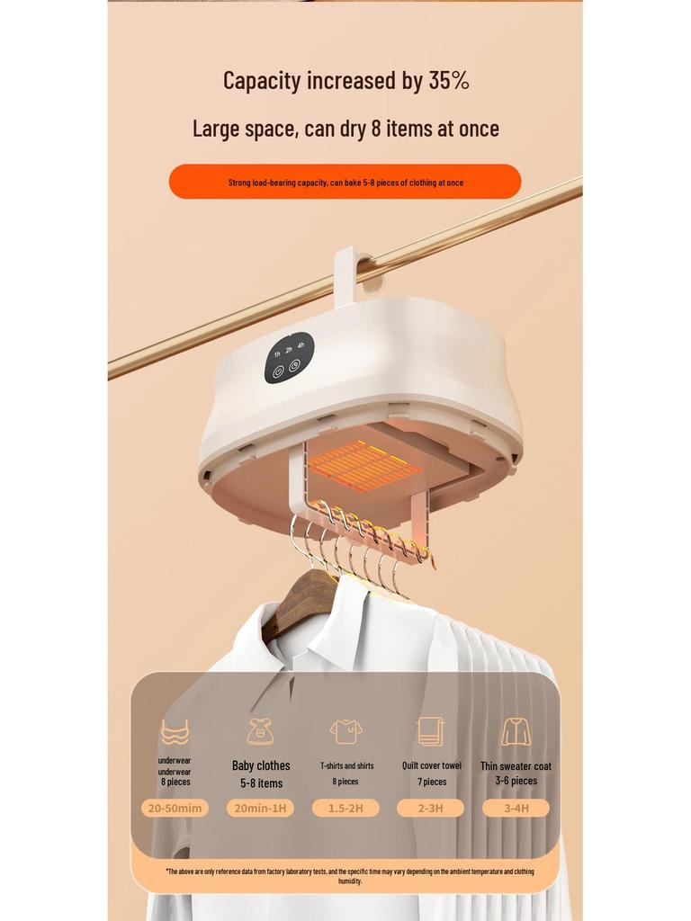 Folding Portable Smart Clothes Dryer for Home, Dormitory, and Travel
