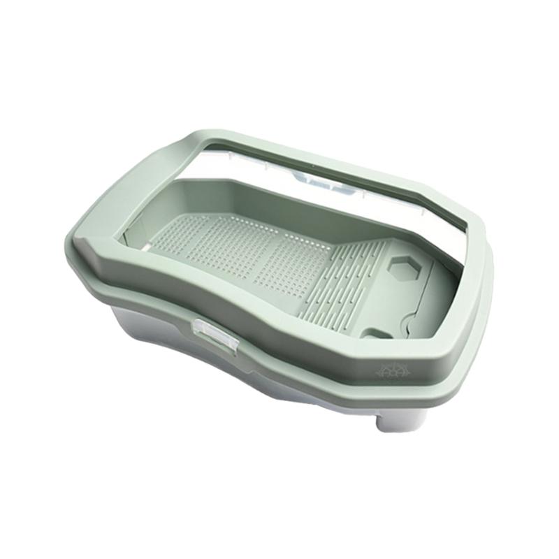 Terrariums with Drain Bottom Plastic Basin Separable Reptiles Aquarium for Terrapins with Ramps