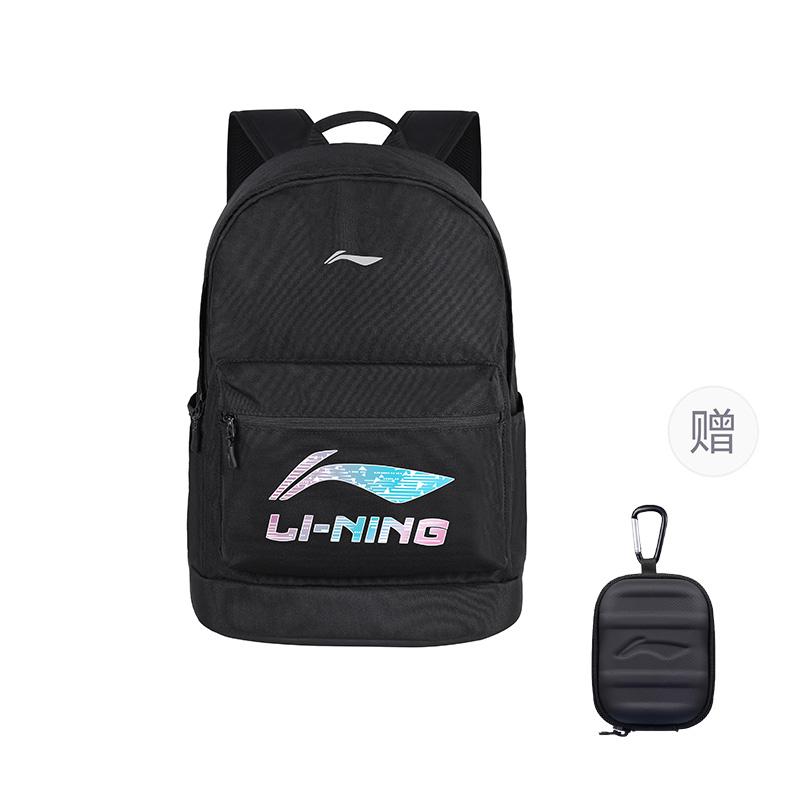 Полиэстеровый рюкзак Li Ning Обычный Унисекс Черный ABSV485-1A44