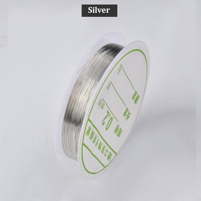 3 Rolls Nail Art Copper Wire Charm Line Nail Decoration Gold Silver Rose Gold