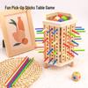 Interactive Colorful Wooden Stick Building Blocks - Early Education Toy for Ages 3-6