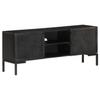 TV Stand Black 115 x 30 x 46 cm Solid Mango Wood