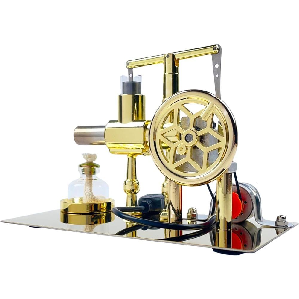 Hot Air Stirling Engine Motor Model Imagination Development Educational Cylinder Metal Physics Education Model