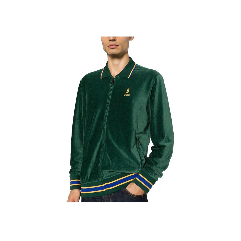 Polo Ralph Lauren Logo Embroidered Zip-Fit Jacket Men Jackets Dark-Green 710919343-001