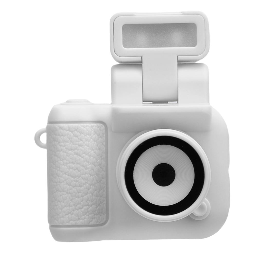 1080P Tiny Digital Camera 1.44 Inch HD Display Thumb Sized Camera Keychain with 32GB Memory Card Built in Flash White