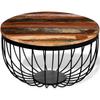 Vidaxl Coffee Table, Solid Reclaimed Wood