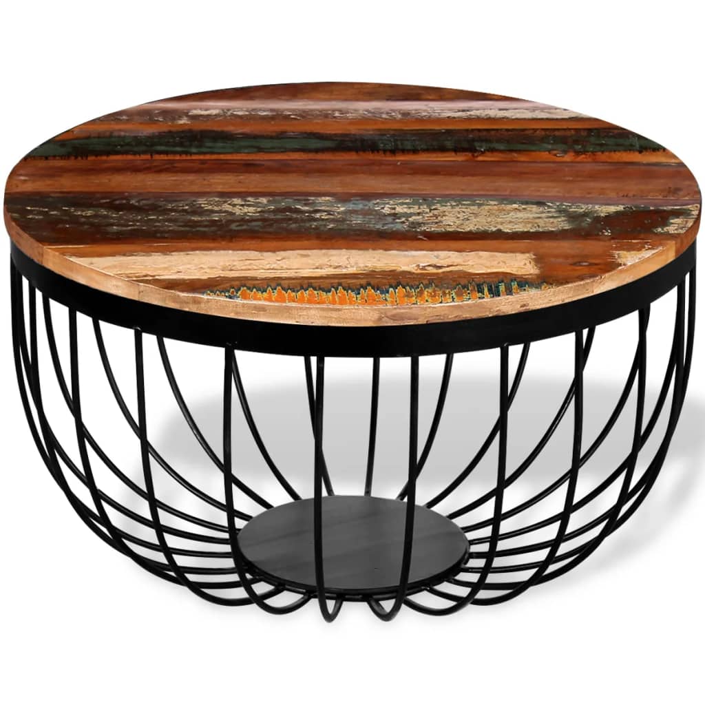 Vidaxl Coffee Table, Solid Reclaimed Wood