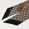 Daks Navy Dd Pattern Twilly Scarf Dcsc6e380n2