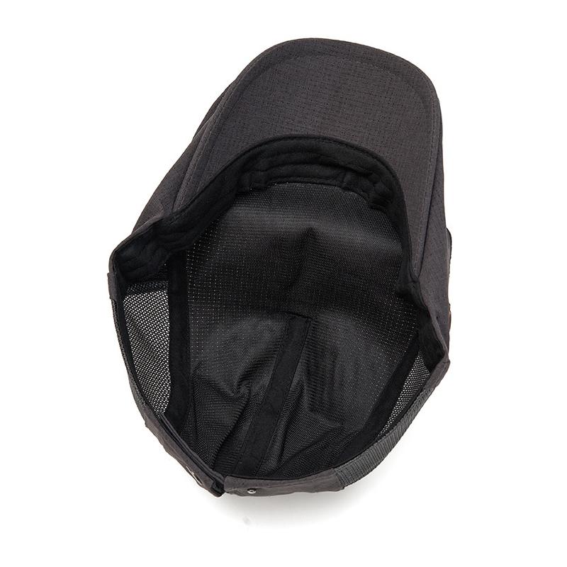 Cappello estivo da uomo in rete traspirante parasole berretto visiera berretto da giornalaio ad asciugatura rapida stile britannico