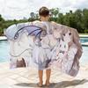 White Cat Girl Towel Shower Sauna Travel Spa Quick Dry Gym Accessories Soft Large Beach Towels