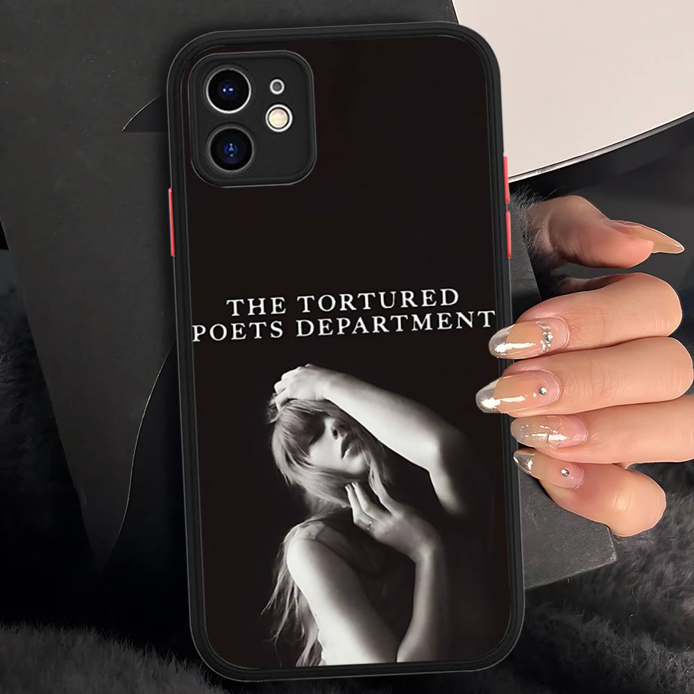 

Чехлы для телефона T-Taylor-TTPD S-SwiftS Матовые Прозрачные из ТПУ Для IPhone 16 15 14 13 12 11 Pro Max X XS Max iphone Xs Max